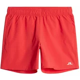 J.Lindeberg Sportske hlače 'Preston' ciglasto crvena / bijela