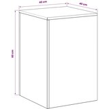  Stojalo za rastline 2 pcs Črna 40 x 40 x 60 cm Jeklo | Shoptok.si