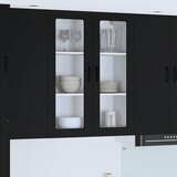 vidaXL Stenska kuhinjska omarica Črna 80 x 31 x 100 cm Konstruiran les | Shoptok.si
