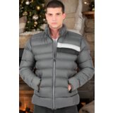 Dewberry M8650 MEN'S PUFFER COAT-PLAIN GREY Cijene