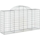  Obokana gabionska košara 11 kos 200x50x100/120cm cinkano železo, (20757907) | Shoptok.si