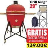 Grill King Kamado 29” keramički roštilj s dimilicom i opremom, 74 cm | Eponuda.ba