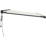 Tenda na uvlačenje krem 4,5 x 3 m od tkanine i aluminija Slike