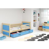 BestBed Postelja RICO s predalom-Bor-Modra | Shoptok.si