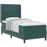  Krevet s opruga kutije Tamnozelena 90 x 190 cm Baršun | shoptok.hr