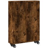 vidaXL Uska kolica za pohranu boja hrasta 48x13x68cm konstruirano drvo | shoptok.hr