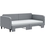  Dnevni krevet na razvlačenje svjetlosivi 100x200 cm od tkanine | shoptok.hr