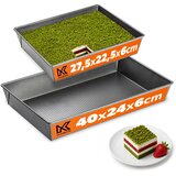KADAX Pravokotni pekač za torte s premazom proti prijemanju, komplet 2 kosov, (5000354200) Cene