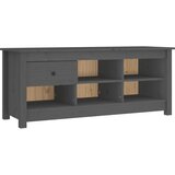 Ormarić za cipele sivi 110 x 38 x 45,5 cm od masivne borovine | Eponuda.com