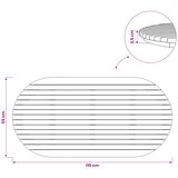  Gornji dio stola 110 x 55 x 3,5 cm Ovalni Čvrsto teak drvo Slike