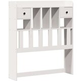  Krevet s regalom za knjige bez madraca bijeli 90x190cm borovina | shoptok.hr