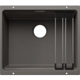 Blanco sudoper ETAGON 500-U SILGRANIT pribor inox nosači, bez InFino pribora - VULKAN SIVA | shoptok.hr