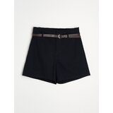 Sinsay Pamučne kratke hlače s pojasom | shoptok.hr