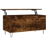 Maison Chic Klubska mizica - kavna mizica - Nizka mizica dimljeni hrast 90x44,5x45 cm inženirski les, (21755065) Cene