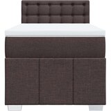 vidaXL Box spring postelja z vzmetnico temno rjava 100x200 cm blago, (21308934) | Shoptok.si