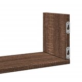  Zidne police 3 kom boja smeđeg hrasta 58x18x18 cm drvene | Eponuda.com