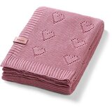BabyOno Take Care Bamboo Knitted Blanket odeja Pink Hearts 75x100 cm | Shoptok.si