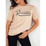DStreet AMOURETTE women's t-shirt beige | ePonuda.com