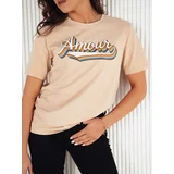 DStreet AMOURETTE women's t-shirt beige