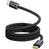 Dynamic 4 Pro Series pleten USB-C v USB-C kabel 100W črne barve dolžine 1m