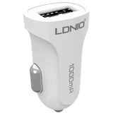 Auto punjac LDNIO DL-C17 1A + iPhone Lightning kabel beli