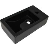  Umivalnik pravokotni keramika črne barve 46x25,5x12 cm, (21409249) Cene