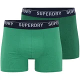 Superdry Bokserice zelena / tamno zelena / crna / bijela