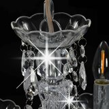  Luster s kristalnim perlama srebrni okrugli 5 x E14 | shoptok.hr