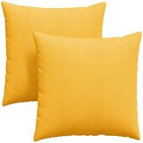  Jastučići za sofu 2 pcs Svijetlo žuta 80 x 80 cm | Eponuda.com