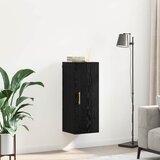  Zidni ormarić Crni hrast 34,5 x 34 x 90 cm Konstruirano drvo | shoptok.hr