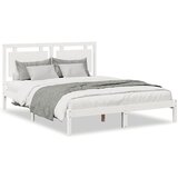 Maison Chic Daljši Posteljni okvir - Dvoposteljna postelja - Zakonska postelja brez vzmetnice bel 160x210 cm trden les, (21696753) Cene