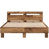  Leseni posteljni okvir Recikliran les 140 x 190 cm Prenosljiv, (22156521) | Shoptok.si