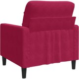  Fotelja crvena boja vina 60 cm baršunasta | shoptok.hr