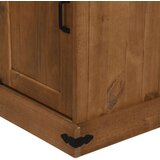vidaXL Komoda HALDEN s kliznim vratima 80x40x80 cm puno drvo | shoptok.hr