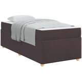  Krevetna konstrukcija Tamno smeđa 90 x 190 cm tkanina | shoptok.hr