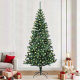  Umjetno predsvijetljeno božićno drvce Zelena 240 cm PVC i metal | shoptok.hr