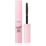 ETUDE Curl Fix Mascara Mini vodootporna maskara za volumen i uvijanje trepavica nijansa 02 Brown 4 g | shoptok.hr