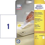 Avery Zweckform Odstranljive univerzalne etikete 210 x 297 mm | Shoptok.si