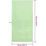  Sportski Ručnici 2 pcs Zelena 100 x 50 cm Poliester i poliamid | Eponuda.com