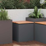 vidaXL Vrtna klop Antracit 40 x 40 x 43 cm Jeklo Cene