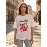 Sinsay Pamučna majica s printom | shoptok.hr