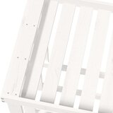 Vanjski držač za cjepanice bijeli 108x52x74 masivna borovina | shoptok.hr
