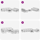  Set vanjskih sofa 7 kom. Bijela i krem | shoptok.hr