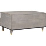  Kava Stol with Drawer Siva 80 x 54 x 40 cm masivno drvo manga | shoptok.hr