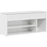 Maison Chic Klop za čevlje - Sedež za čevlje visokega sijaja bela 102x30,5x45 cm, (21776384) Cene