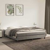 Madrac s oprugama srednje tvrdoće svjetlosivi 160x210x20 cm baršunasti | shoptok.hr