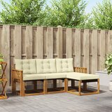  Set vanjskih sofa 4 kom. Prirodna i krem | shoptok.hr