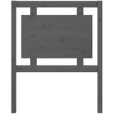  Uzglavlje za krevet sivo 80,5 x 4 x 100 cm od masivne borovine | shoptok.hr