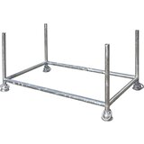 Eichinger okvir za zlaganje, dxšxv 1300 x 700 x 700 mm, z 1 prečno cevjo, pocinkana izvedba Cene