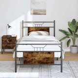  Okvir kreveta bez madraca dimljena boja hrasta 90x190 cm drveni | shoptok.hr